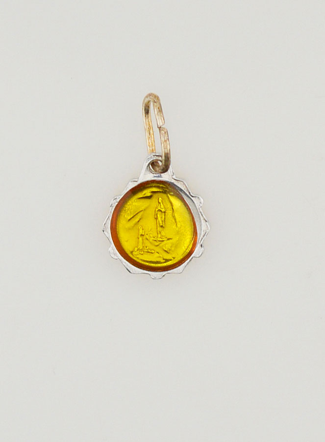 Medalla Virgen María 8mm - Amarilla (pic 4)