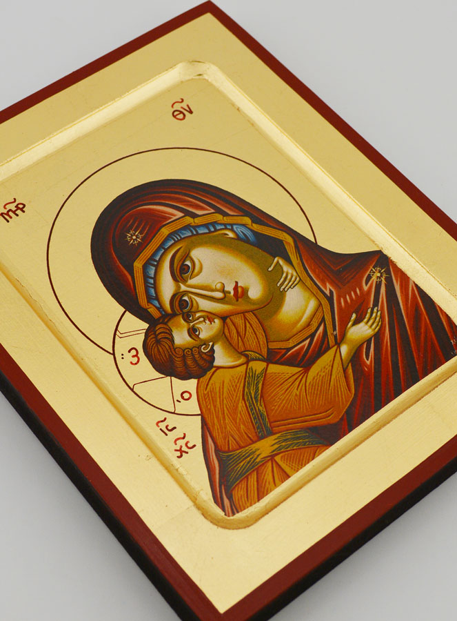 Icono Virgen con el Niño - Virgen de Amor - 20 cm (pic 3)