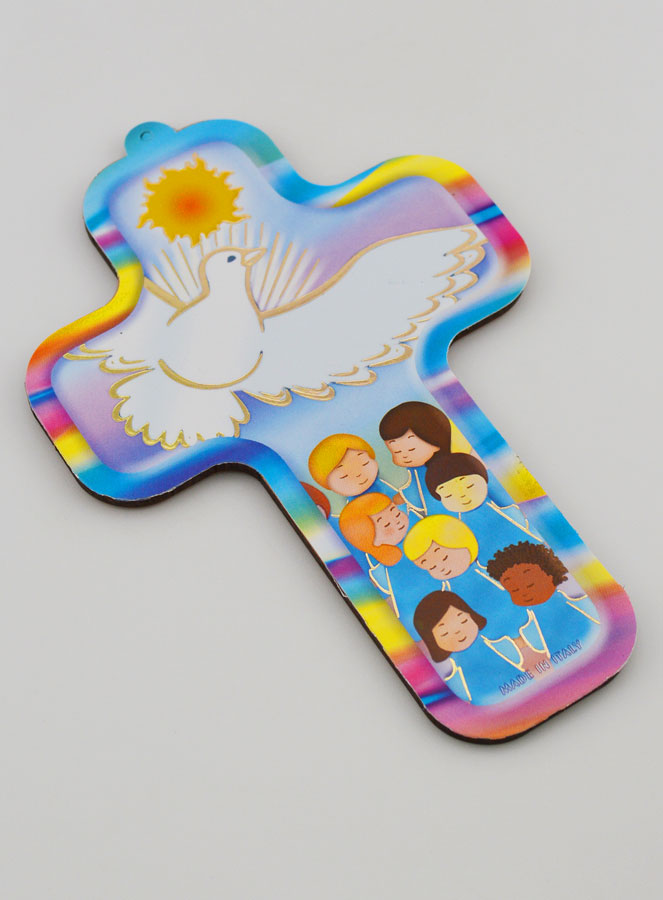 Cruz de Madera Infantil - Fuego del Espíritu Santo (pic 3)