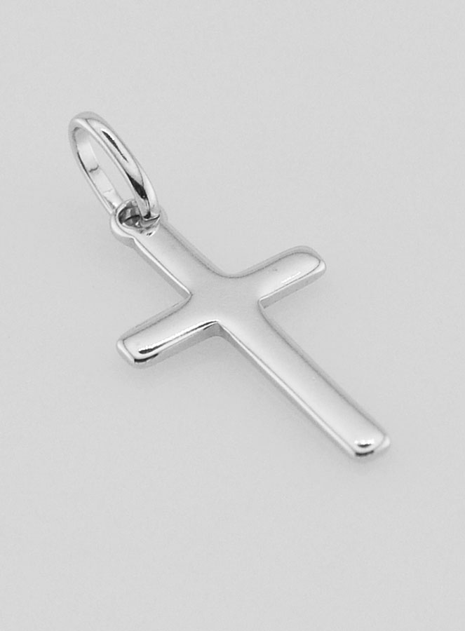 Pingente Cruz Simples em Prata 18mm (pic 3)