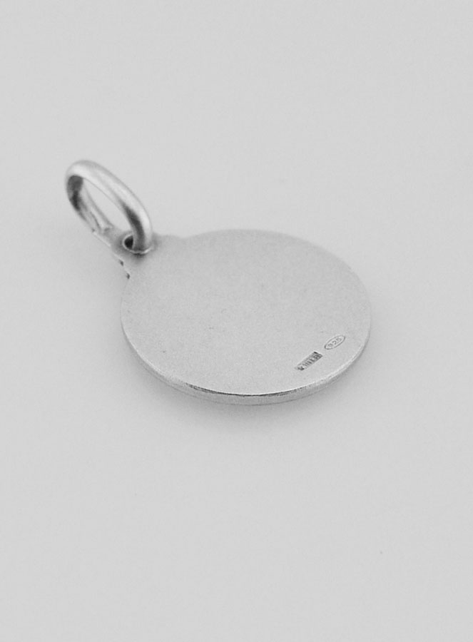 Medalla Paloma del Espíritu Santo de Plata de Ley - 14mm (pic 4)
