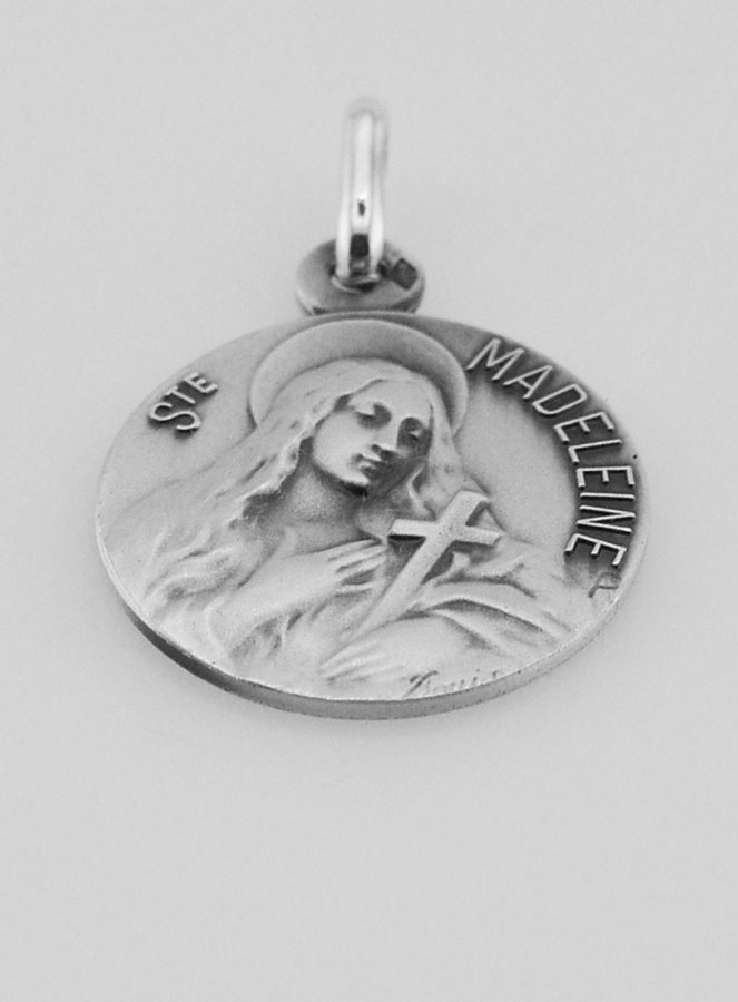 Medalla Santa Magdalena de Plata de Ley - 18 mm (pic 2)