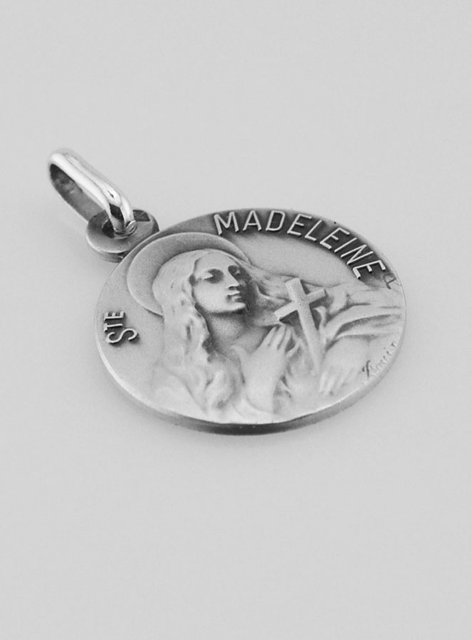 Medalla Santa Magdalena de Plata de Ley - 18 mm (pic 3)