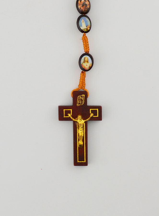 Rosario de la Virgen Milagrosa de Madera - 60cm (pic 3)