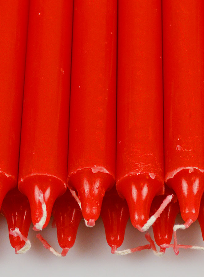 12 Velas de Oración Color Rojo (pic 4)