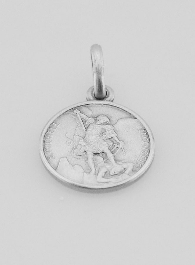Medalla San Migue de Plata de Ley- 12 mm (pic 2)