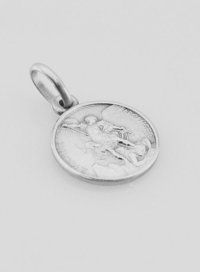 Medalla San Migue de Plata de Ley- 12 mm (pic 3)