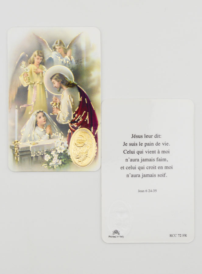 Estampa de Oración Medalla Primera Comunión Niña (pic 2)