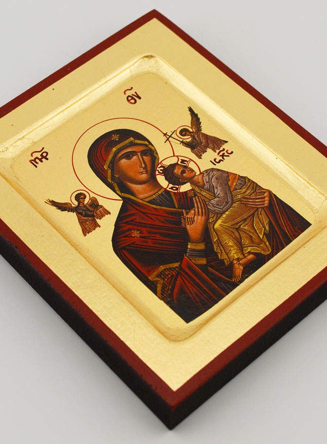 Icono Bizantino Virgen del Perpetuo Socorro - Pan de Oro - 12 (pic 3)