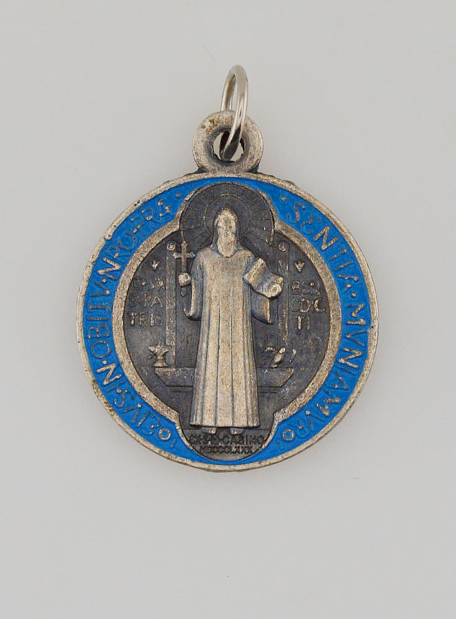 Medalha de São Bento Metal Colorido - 2,1 cm (pic 4)