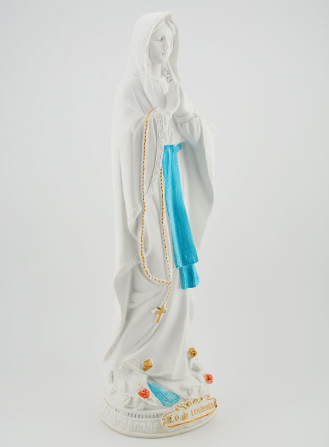 Estatuilla Nuestra Señora de Lourdes con Rosario Oro - 30 cm (pic 3)