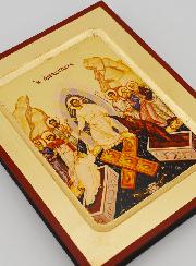 Icono Bizantino de la Resurrección de Cristo - 17 cm