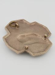 Cruz em Bronze Branco - Batismo - 10 cm