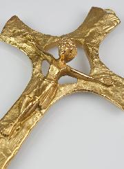 Crucifijo en Bronce Artesanal - 19 cm