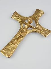 Crucifijo en Bronce Artesanal - 19 cm