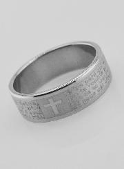 Anillo Religioso Oración del Padre Nuestro Talla 63