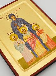 Icono Bizantino Santa Sofía  - 22 cm