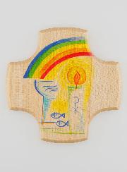 Cruz Infantil de Madera de Arce - Mi Bautismo
