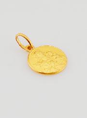 Medalla San José Chapada en Oro  - 12 mm