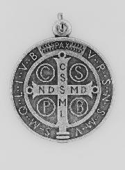 Medalla de San Benito de Metal - 3.6 cm
