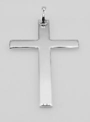 Colgante Cruz Grande de Plata 925 - 50 mm