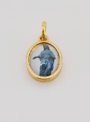 Medalla Nuestra Señora de la Virgen Negra Dorada - 14 mm