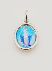 Medalla Virgen Milagrosa Medalla Milagrosa Plateada - 14 mm