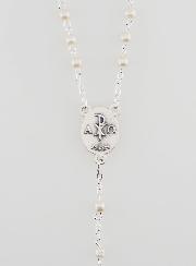 Rosario para Primera comunión Plateado  + Medalla de Comunión