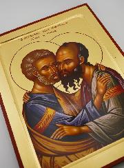 Ícone Bizantino São Pedro e São Paulo – 28 cm