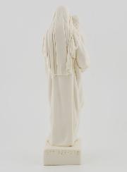 Estátua Santa Virgem Maria com o Menino Jesus – Tom Marfim – 16 cm