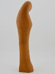 Estatuilla Santa Virgen María con el Niño Jesús - Tono Madera - 22 cm