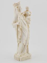 Estatuilla Nuestra Señora de París - Tono Marfil - 14 cm