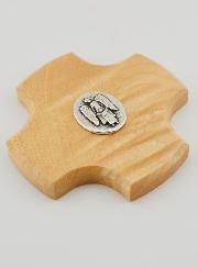 Cruz Infantil de Madera de Arce - Mi Ángel Protector