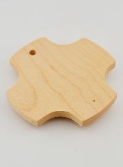 Cruz Infantil de Madera de Arce - Mi Ángel Protector de Vidrio