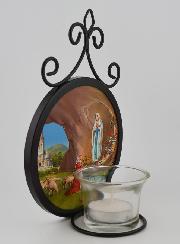 Palmatoria Icono Nuestra Señora de Lourdes - 18 cm
