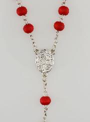 Rosario de Madera de Rosa de Lourdes