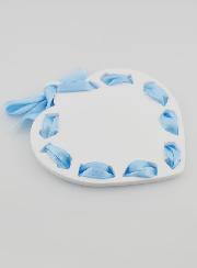Icono Ángel de la Guarda Azul - Regalo de Bautizo Niño - 11 cm