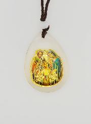 Medalla Gota de Vidrio - Sagrada Familia - con Cordón