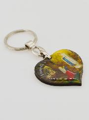 Porta-Chaves Coração de Nossa Senhora de Lourdes - 4 cm