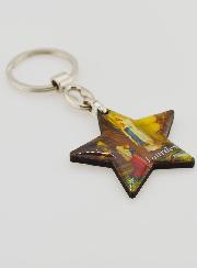 Llavero Estrella de Nuestra Señora de Lourdes - 4 cm