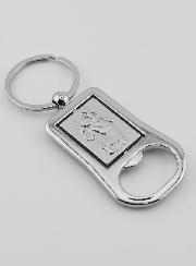 Llavero Abrebotellas Nuestra Señora de Lourdes de Plata