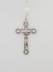 Rosario de Via Crucis de perlas de Cristal - 70 cm