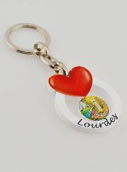 Porta-chaves Nossa Senhora de Lourdes - Coração de Amor da Virgem