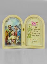Icono Díptico Sagrada Familia + Oración de Bendición