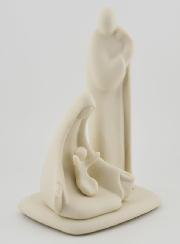 Estatuilla Sagrada Familia Moderna Artesanal - Porcelana - 16 cm