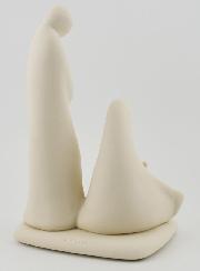 Estatuilla Sagrada Familia Moderna Artesanal - Porcelana - 16 cm