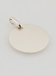 Medalla Perfil Virgen María - Plata y Oro - 17mm