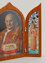 Icono Tríptico de San Juan XIII de Madera