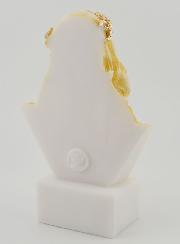 Estatuilla Busto Sagrado Corazón de Jesucristo Coronado de espinas de Alabastro