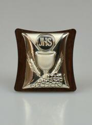 Icono Eucaristía de Plata y Madera - Primera Comunión